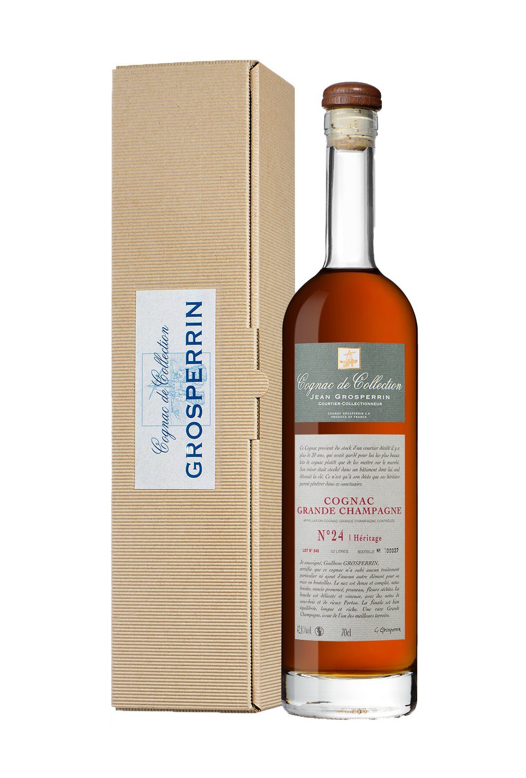 Grosperrin No.24 1924 Cognac 42.8% 700ml | Brandy | Shop online at Spirits of France