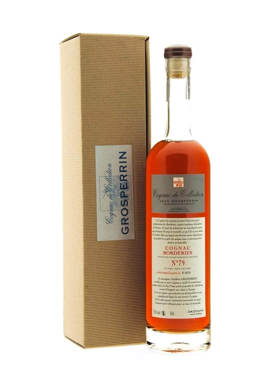 Grosperrin No.79 Borderies Cognac 53.6% 700ml | Brandy | Shop online at Spirits of France