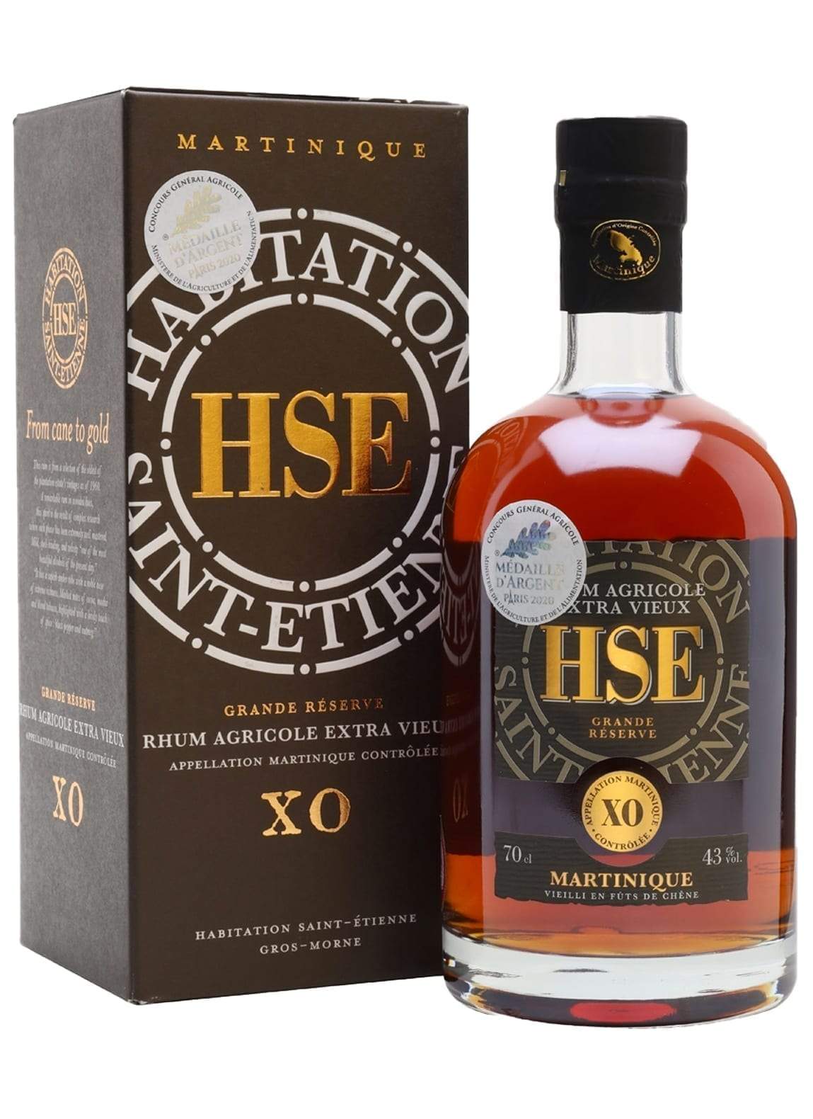 Habitation St Etienne Rum Agricole XO 43% 700ml | Rum | Shop online at Spirits of France