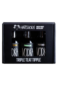 Thumbnail for Hartshorn Trio Original, Finger Lime, Peated Vodka Gift Pack 3 x 50ml | Vodka | Shop online at Spirits of France