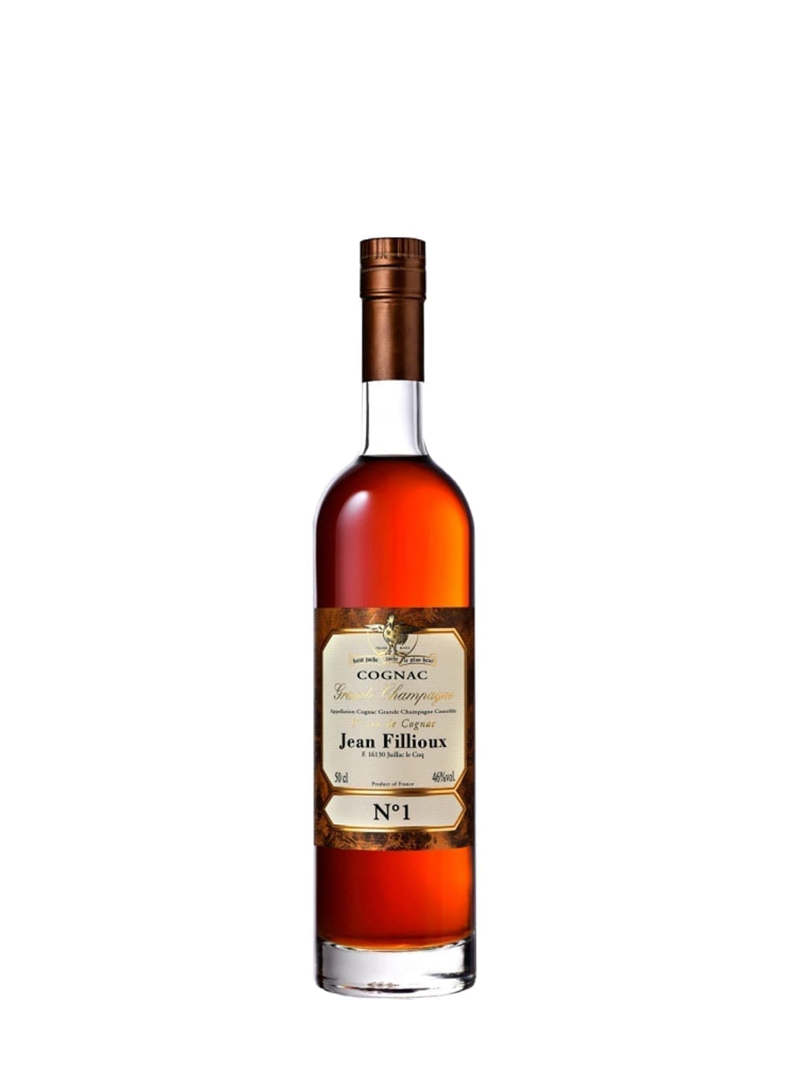 Jean Fillioux Cognac Numero 1 Grande Champagne 60 years 46% 500ml | Brandy | Shop online at Spirits of France