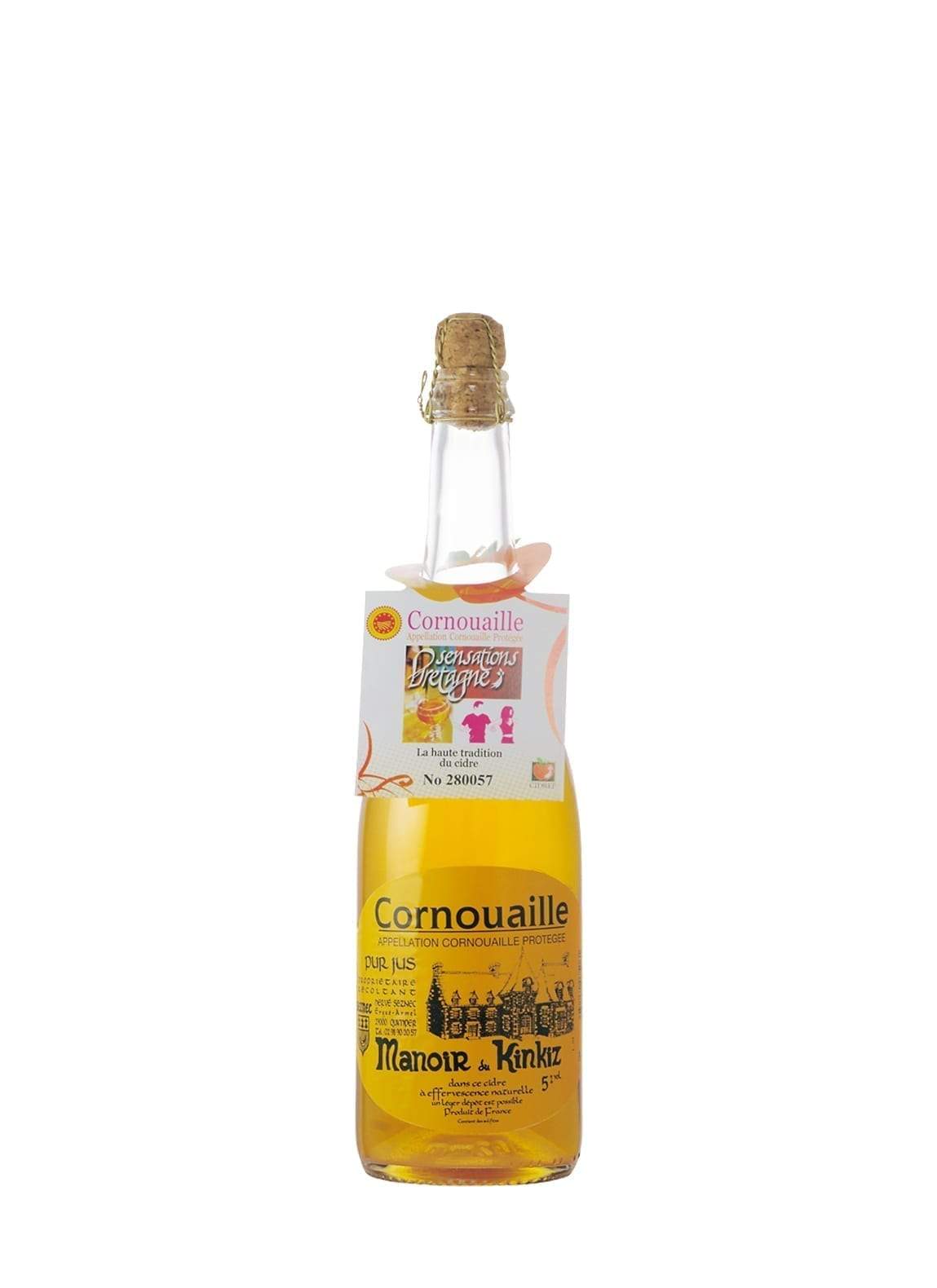Manoir Kinkiz Cidre 'Cornouaille' (dry apple) Cider 5.5% 375ml | Hard Cider | Shop online at Spirits of France