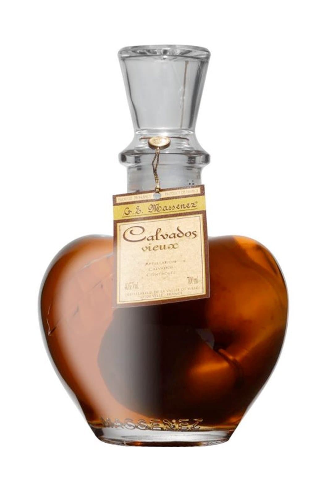 Massenez Calvados Vieux Prisoner Carafe 40% 700ml | Liqueurs | Shop online at Spirits of France