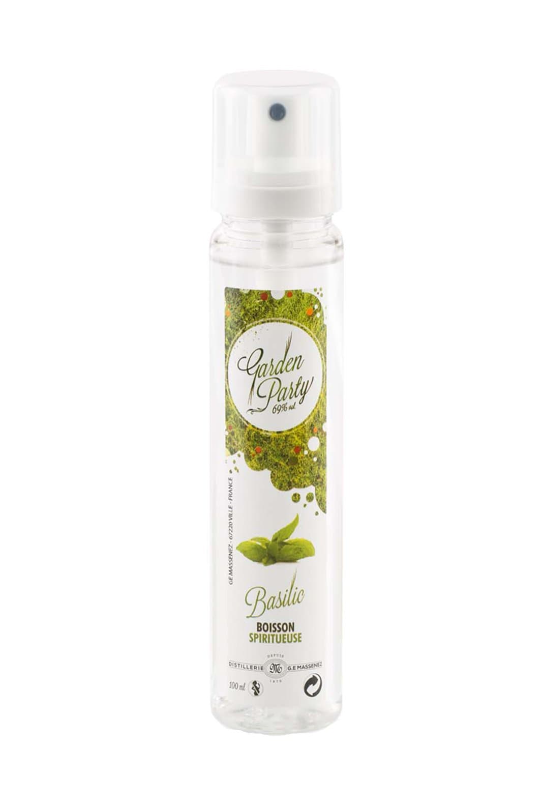 Massenez 'Garden Party' Basilic (Basil) Spray 69% 100ml | Liqueurs | Shop online at Spirits of France