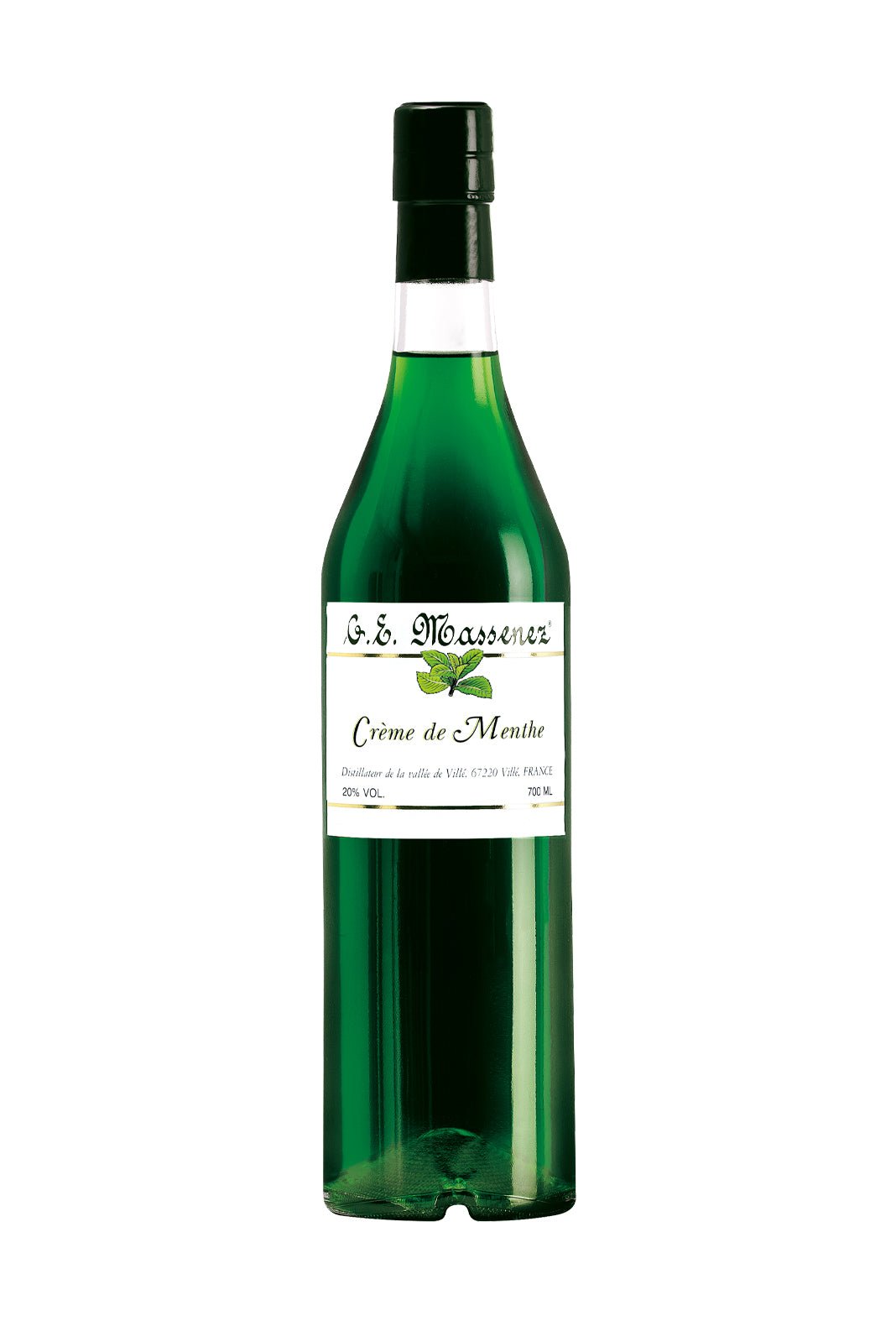 Massenez Green Mint Liqueur 20% 700ml | Liqueurs | Shop online at Spirits of France