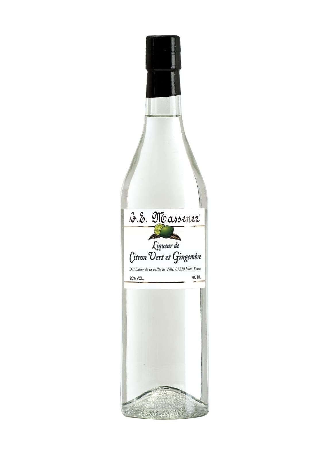 Massenez Liqueur Creme de Citron Vert et Gingembre (Lime & Ginger) 20% 700ml | Liqueurs | Shop online at Spirits of France