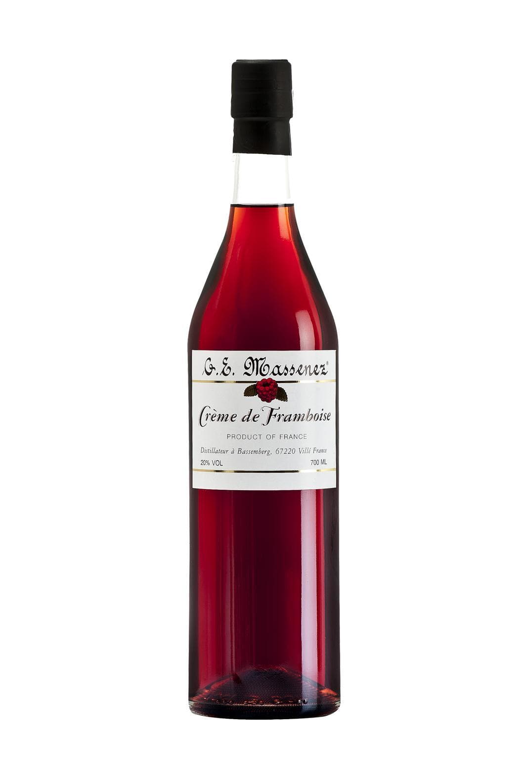 Massenez Liqueur Creme de Framboise (Raspberry) 20% 700ml | Liqueurs | Shop online at Spirits of France
