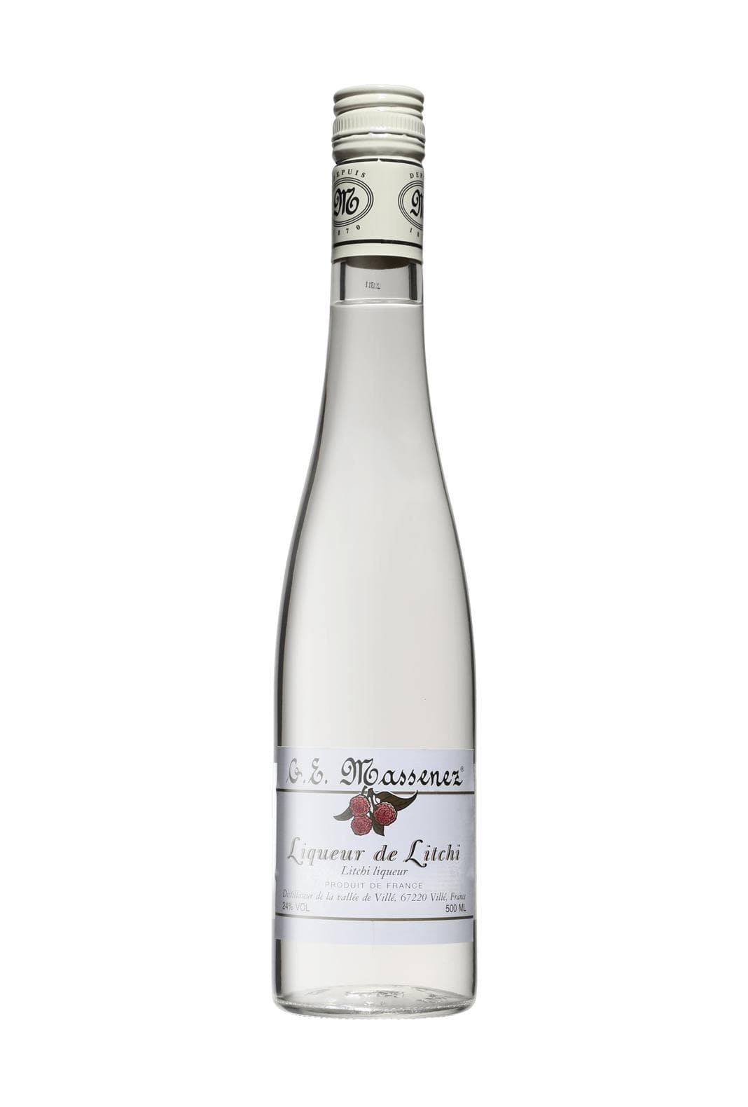 Massenez Liqueur de Litchi (Lychee) 24% 500ml | Liqueurs | Shop online at Spirits of France