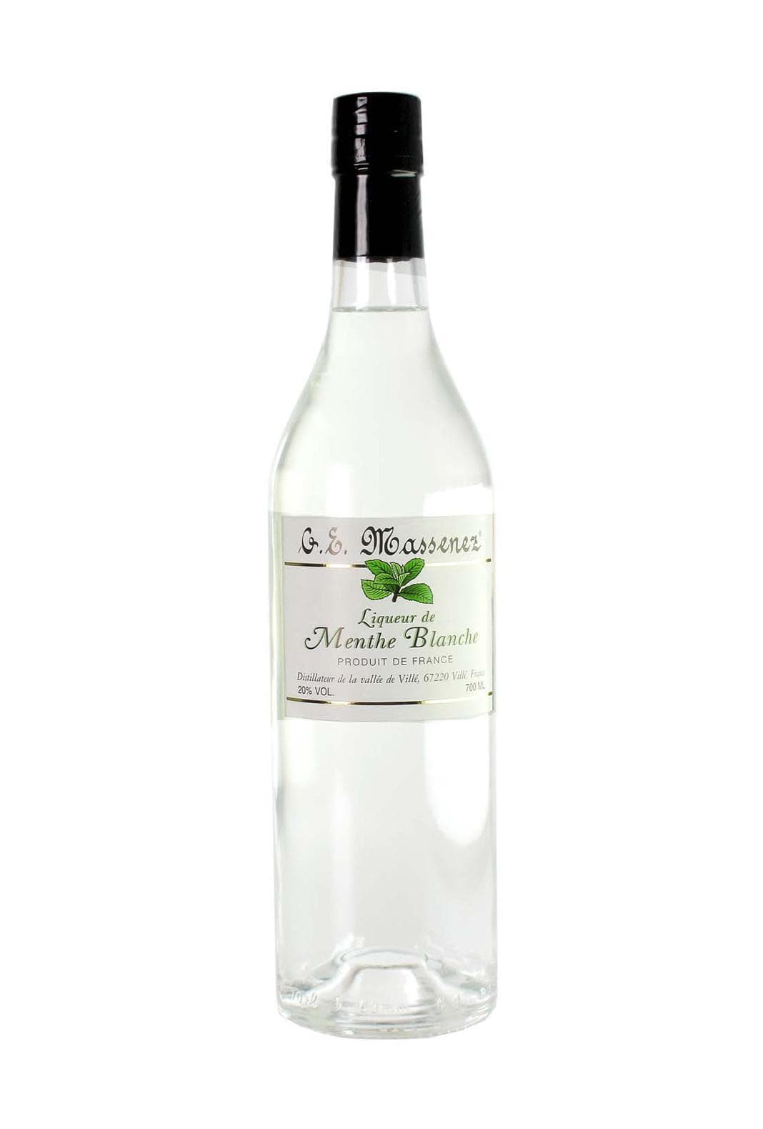 Massenez Liqueur de Menthe Blanche (White Mint) 20% 700ml | Liqueurs | Shop online at Spirits of France
