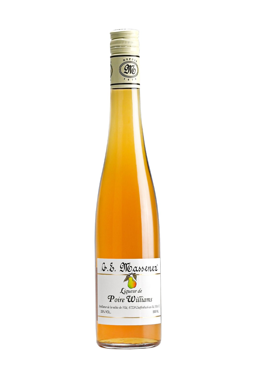 Massenez Poire William (William Pear ) Liqueur 25% 500ml | liqueur | Shop online at Spirits of France