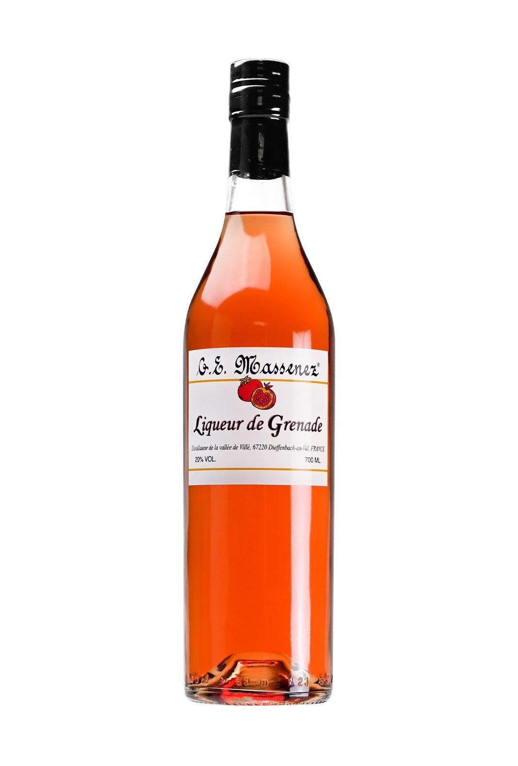 Massenez Pomegranate Liqueur 20% 700ml | Liqueurs | Shop online at Spirits of France