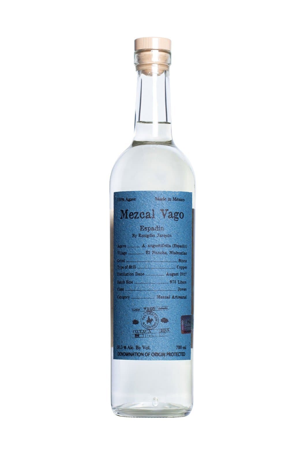 Mezcal Vago Espadin (Emigdio Jarqu’n) 50.86% 700ml | Tequila | Shop online at Spirits of France