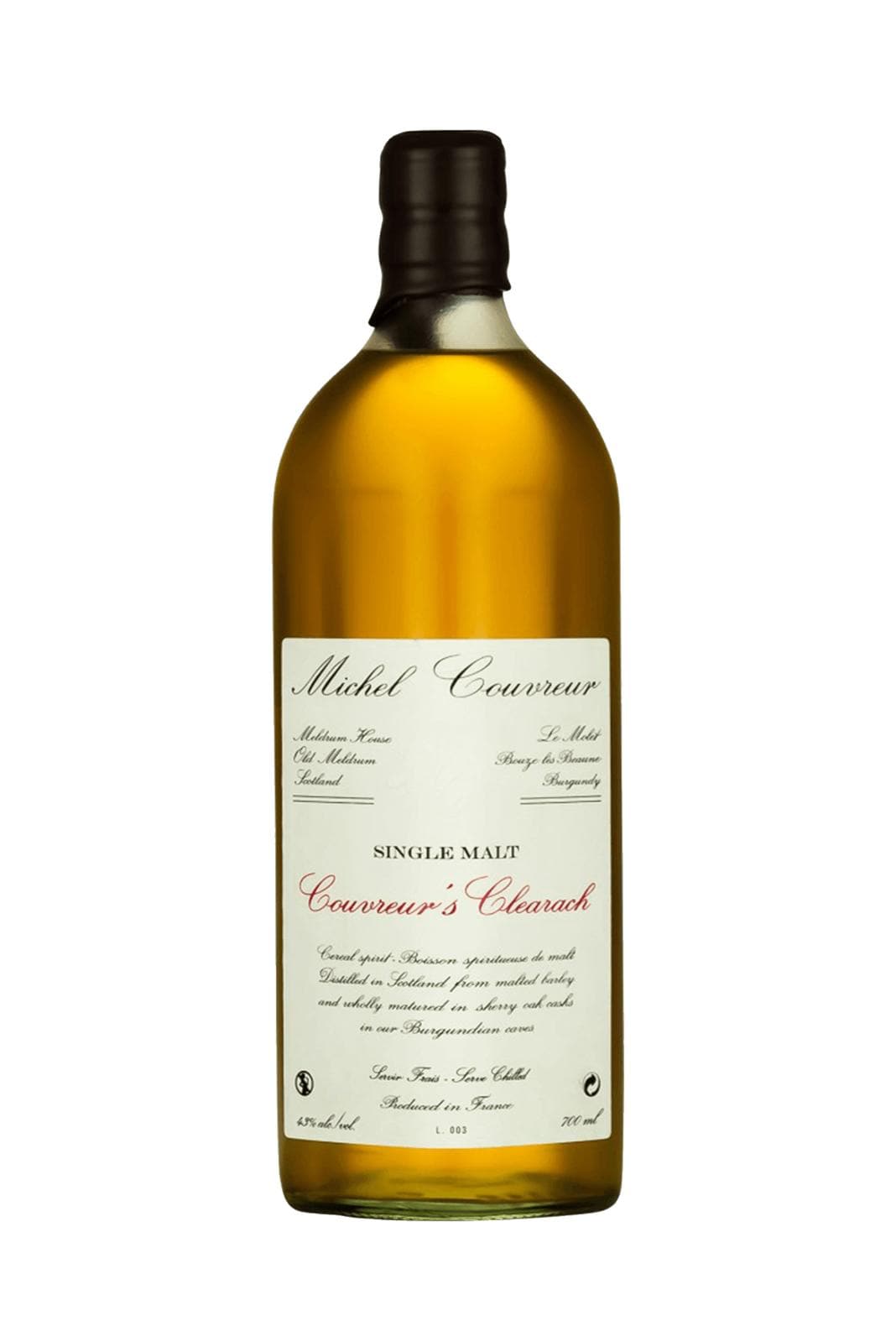 Michel Couvreur Whisky Clearach 43% 700ml | Whiskey | Shop online at Spirits of France