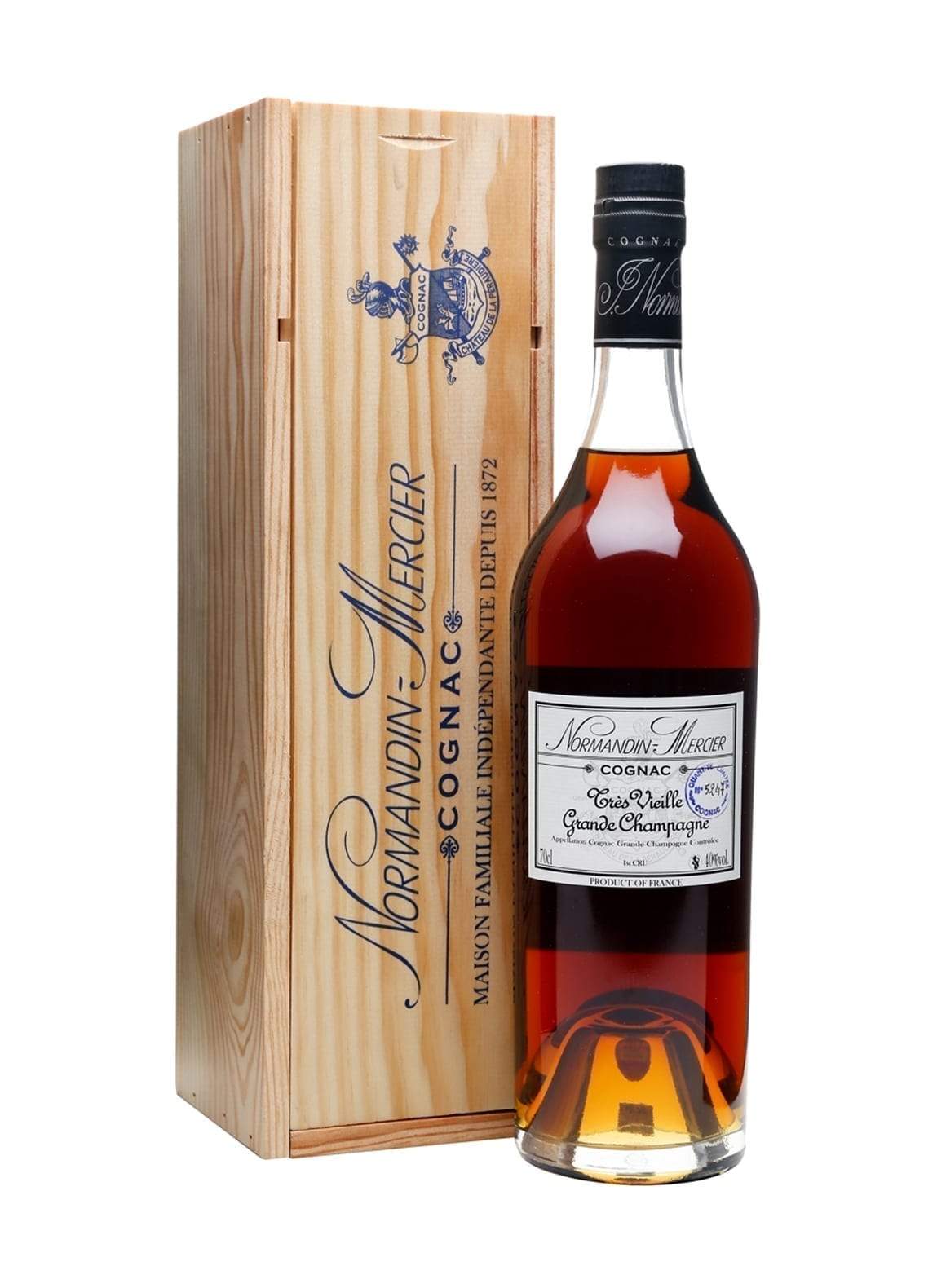 Normandin-Mercier Cognac Tres Vieille 100 years+ (1880-1914) Grand Champagne 40% 700ml | Brandy | Shop online at Spirits of France