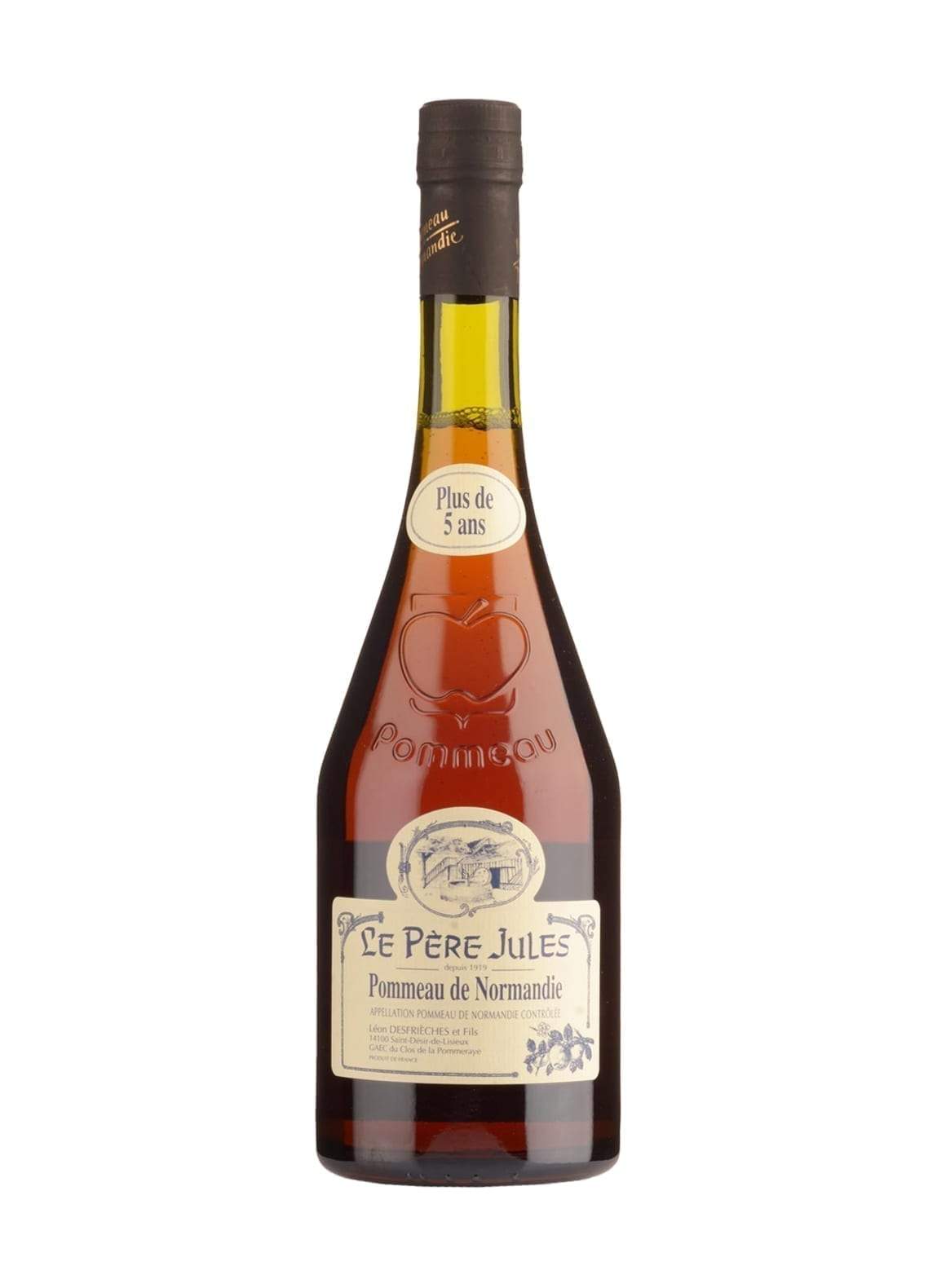 Pere Jules Pommeau de Normandie AOC (apple juice + Calvados) 5 years 17% 700ml | Hard Cider | Shop online at Spirits of France