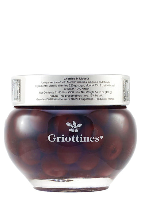 Peureux Griottines Jar (Sour cherries de-stoned in liqueur and kirsch) 15% 350ml | Liquor & Spirits | Shop online at Spirits of France