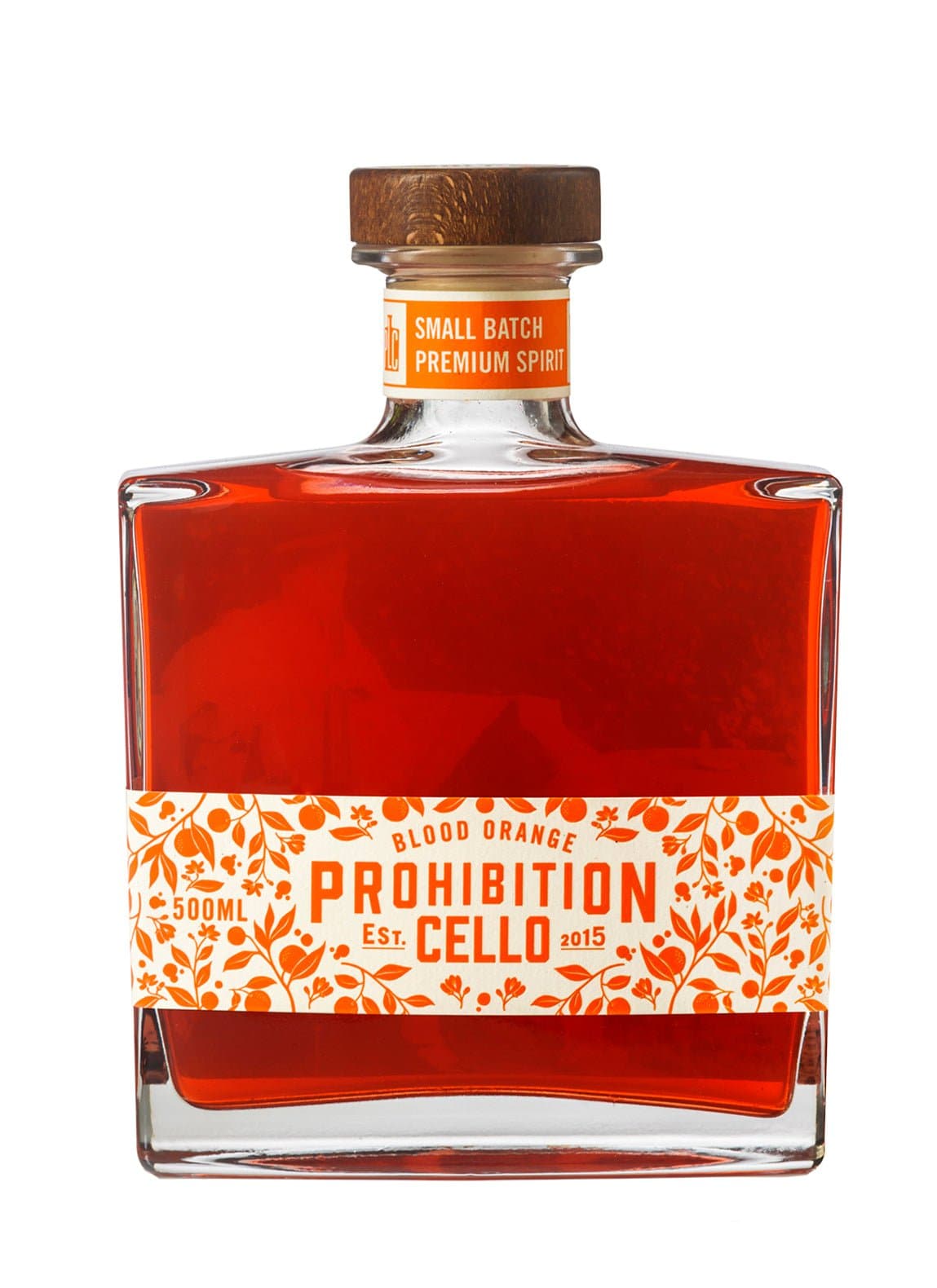 Prohibition Blood Orange Cello Liquor 22% 500ml | Gin | Shop online at Spirits of France