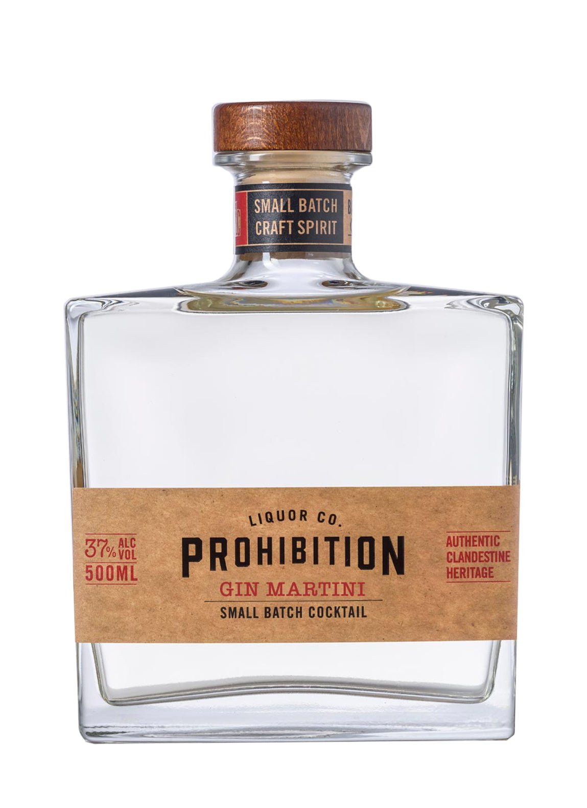 Prohibition Gin Martini 37% 500ml | Gin | Shop online at Spirits of France