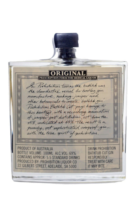 Prohibition Gin Mini 42% 100ml | Gin | Shop online at Spirits of France