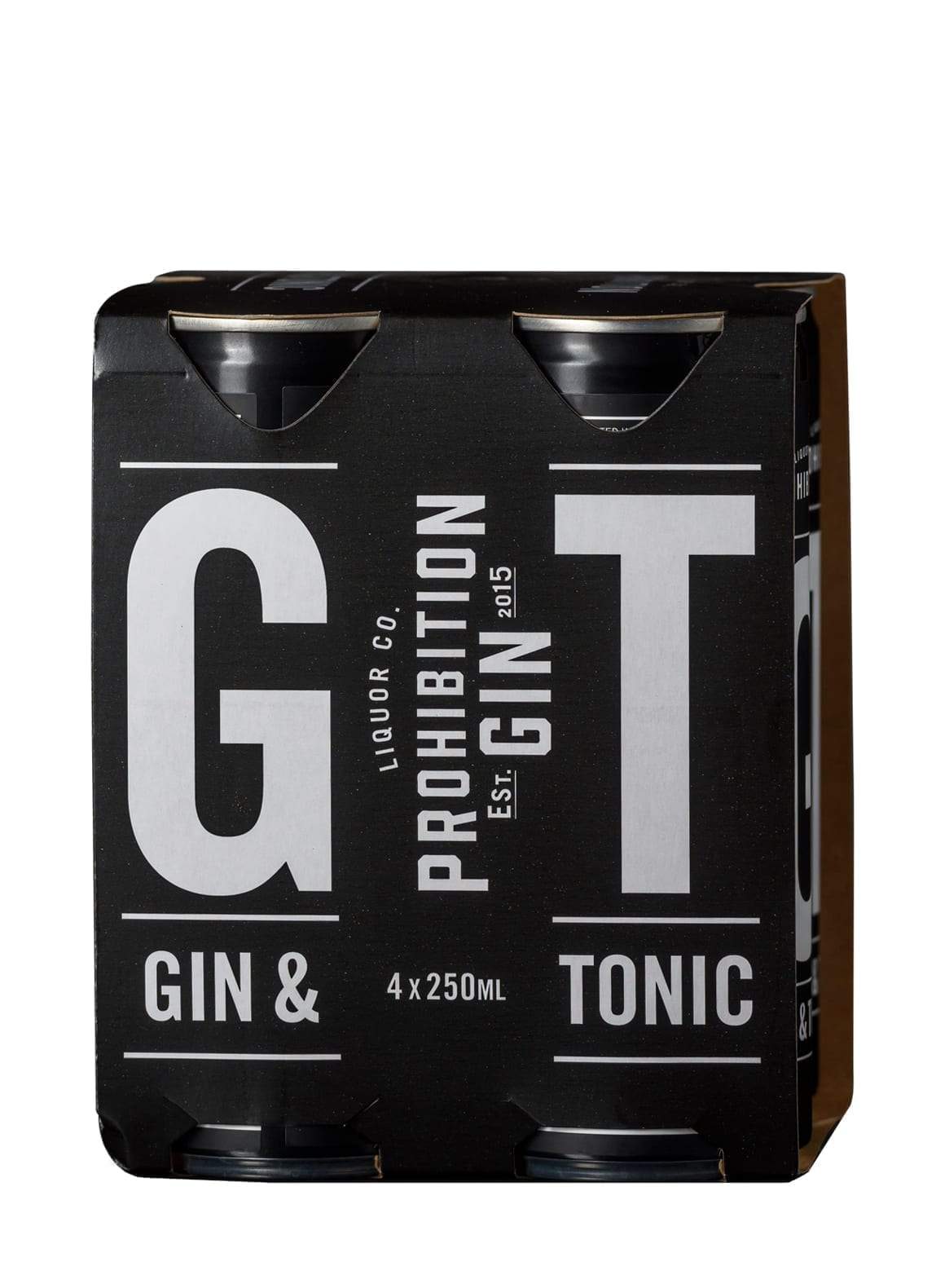 Prohibition Gin & Tonic 4 Pack 5.5% 250ml | Gin | Shop online at Spirits of France