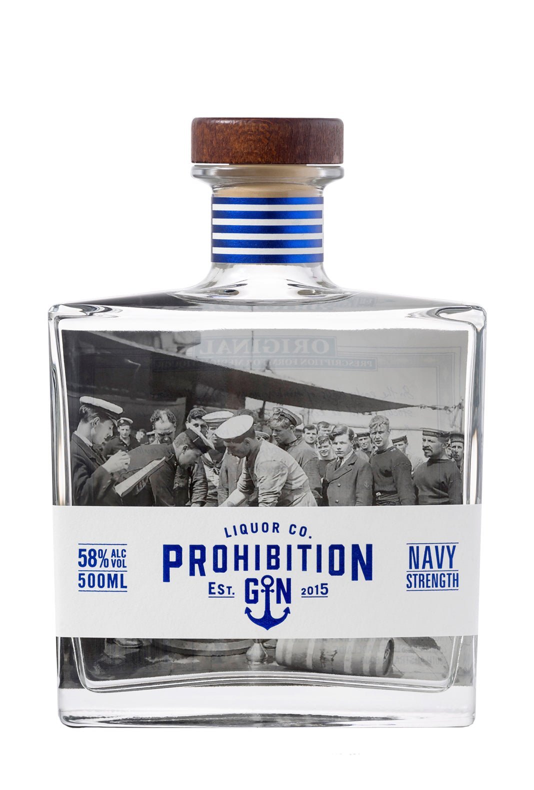 Prohibition Navy Strength Gin 58% 500ml | Gin | Shop online at Spirits of France