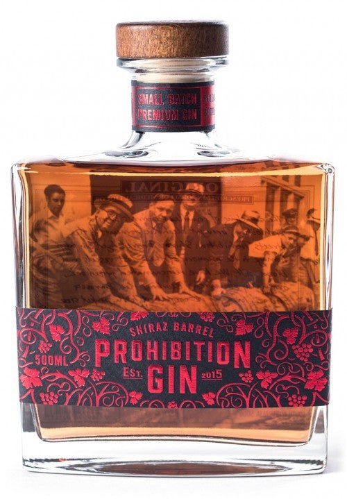 Prohibition Shiraz Barrel-Aged Gin 59% 500ml | Gin | Shop online at Spirits of France