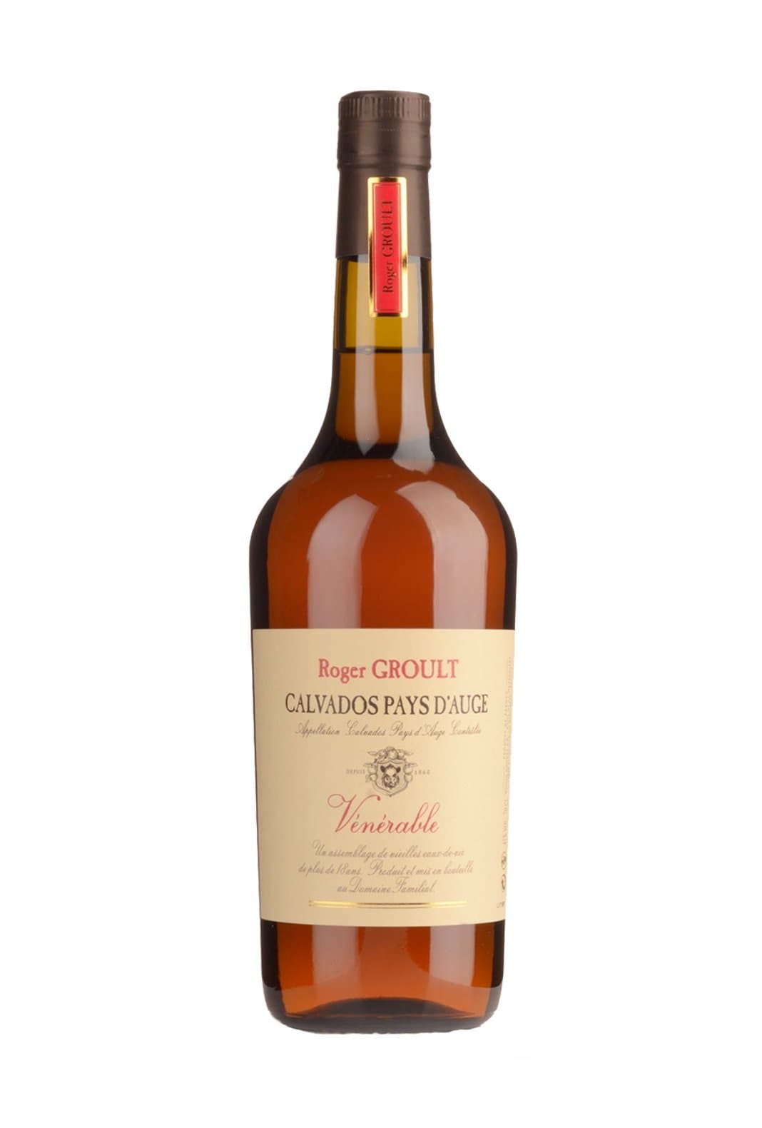 Roger Groult Calvados Pays D'Auge Venerable 18 years 41% 700ml | Brandy | Shop online at Spirits of France