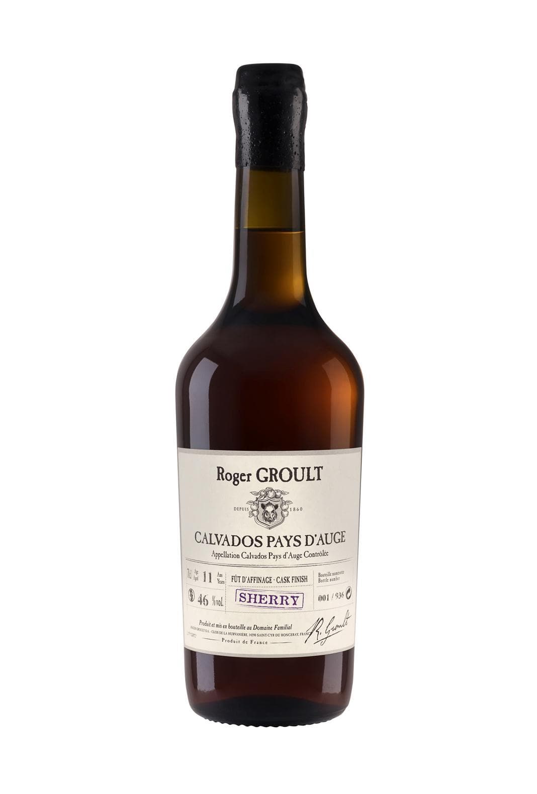Roger Groult Calvados Sherry Cask Finish 46% 700ml | Brandy | Shop online at Spirits of France