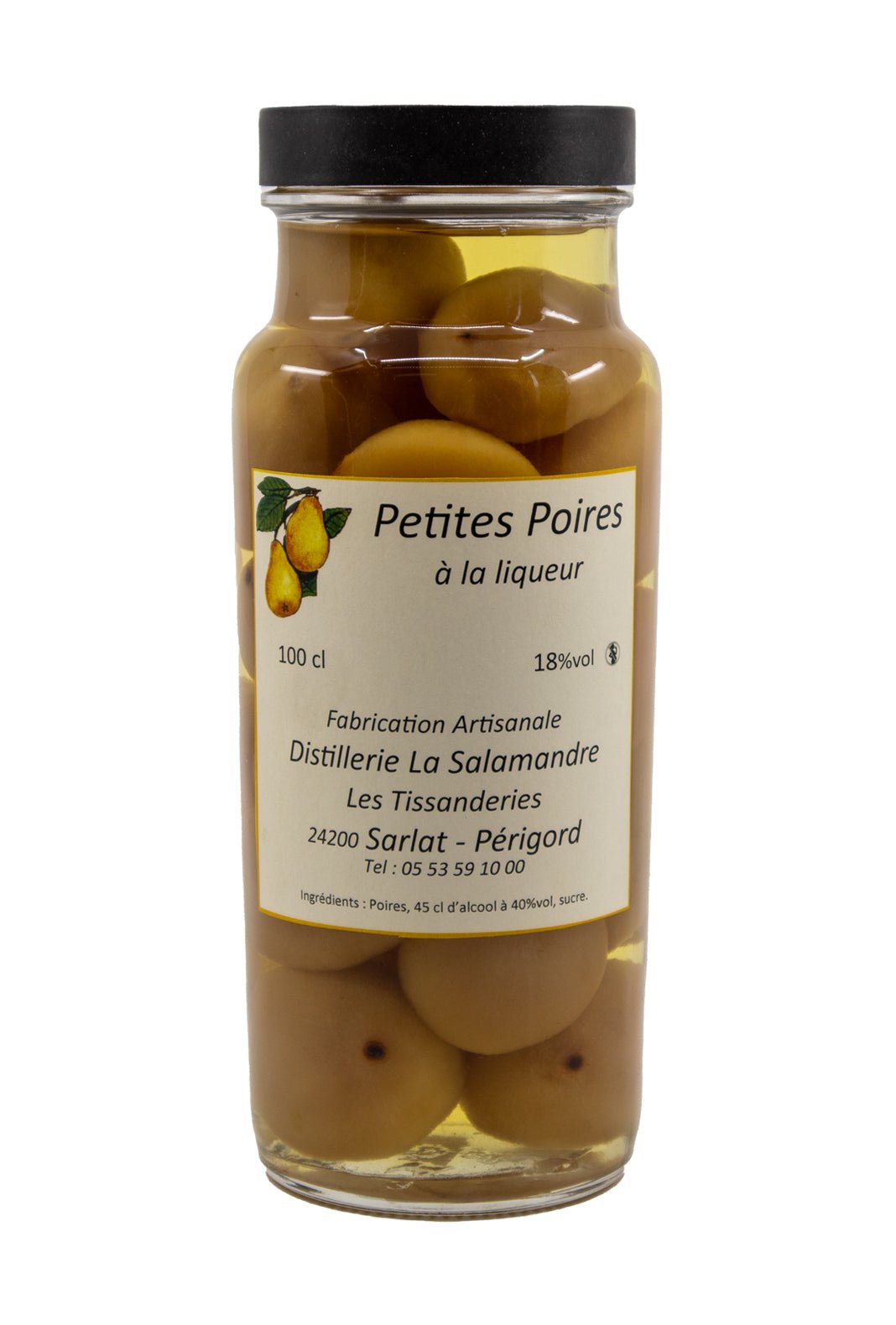 Salamandre Petites Poires a la Liqueur (Tiny Pears in Liqueur) 18% 1000ml | Liquor & Spirits | Shop online at Spirits of France