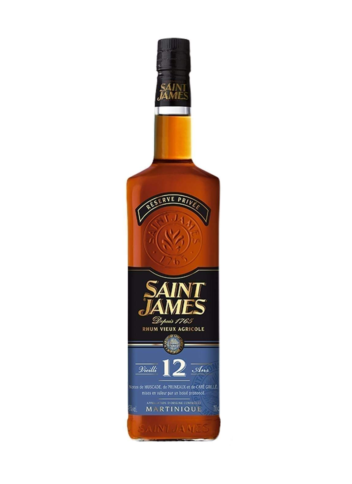 St James Rum Agricole 12 years 700ml 43% | Rum | Shop online at Spirits of France