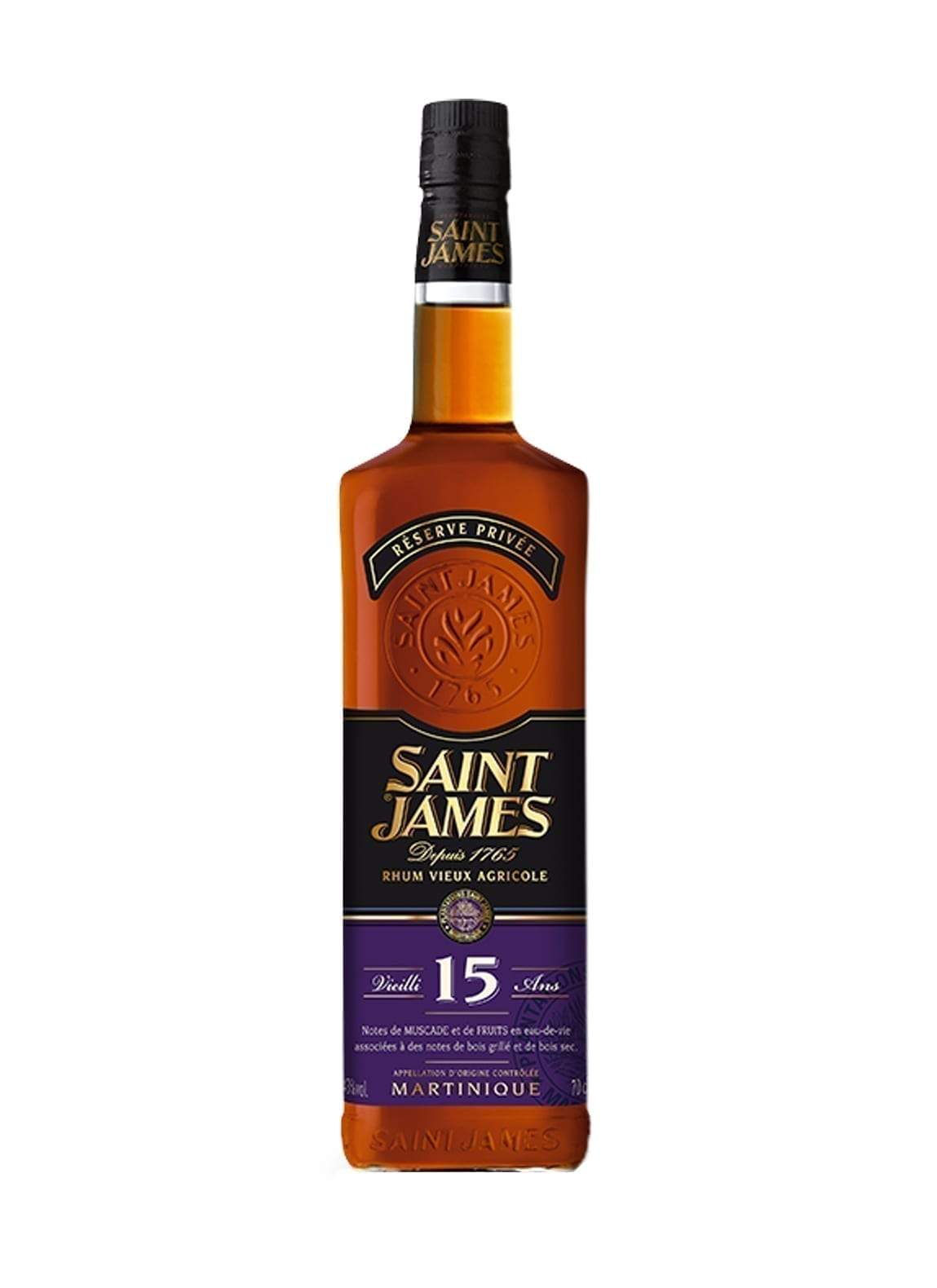 St James Rum Vieux 15 years 43% 700ml | Rum | Shop online at Spirits of France