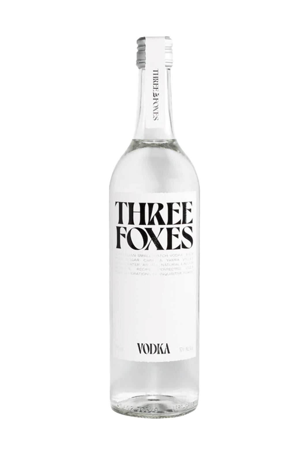 Three Foxes Australian Vodka 37% 750ml | | Shop online at Spirits of France