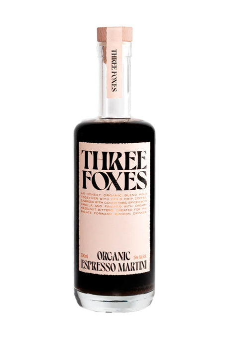 Three Foxes Organic Espresso Martini 13% 700ml | | Shop online at Spirits of France