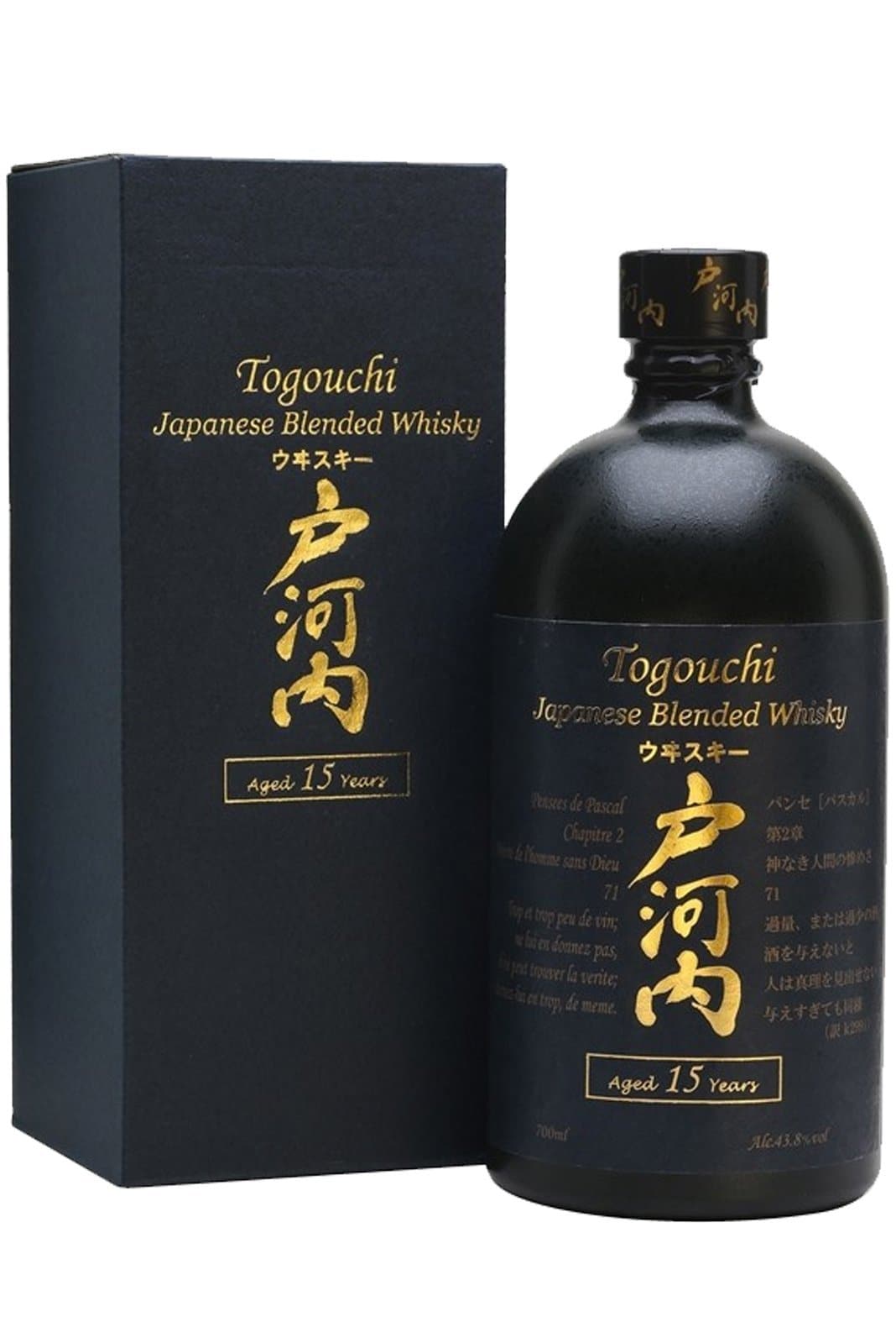 Togouchi 15 years Japanese Whisky 43.8% 700ml | Whiskey | Shop online at Spirits of France