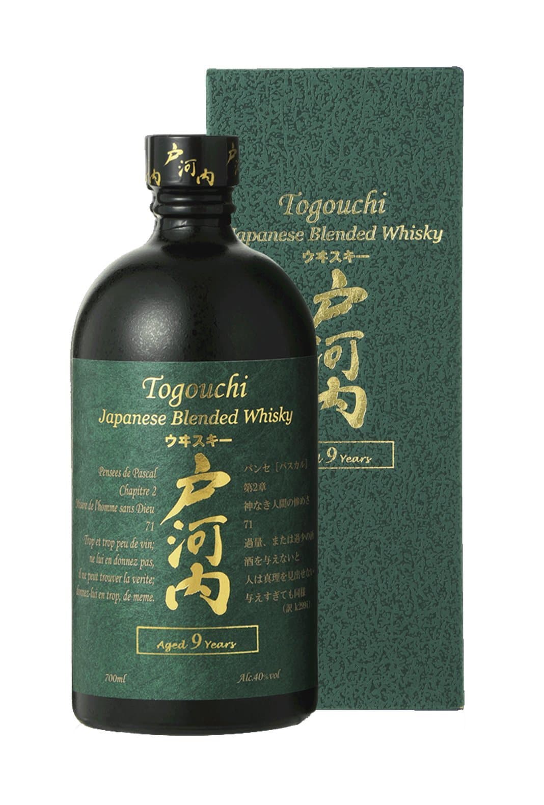 Togouchi 9 years Japanese Whisky 40% 700ml | Whiskey | Shop online at Spirits of France