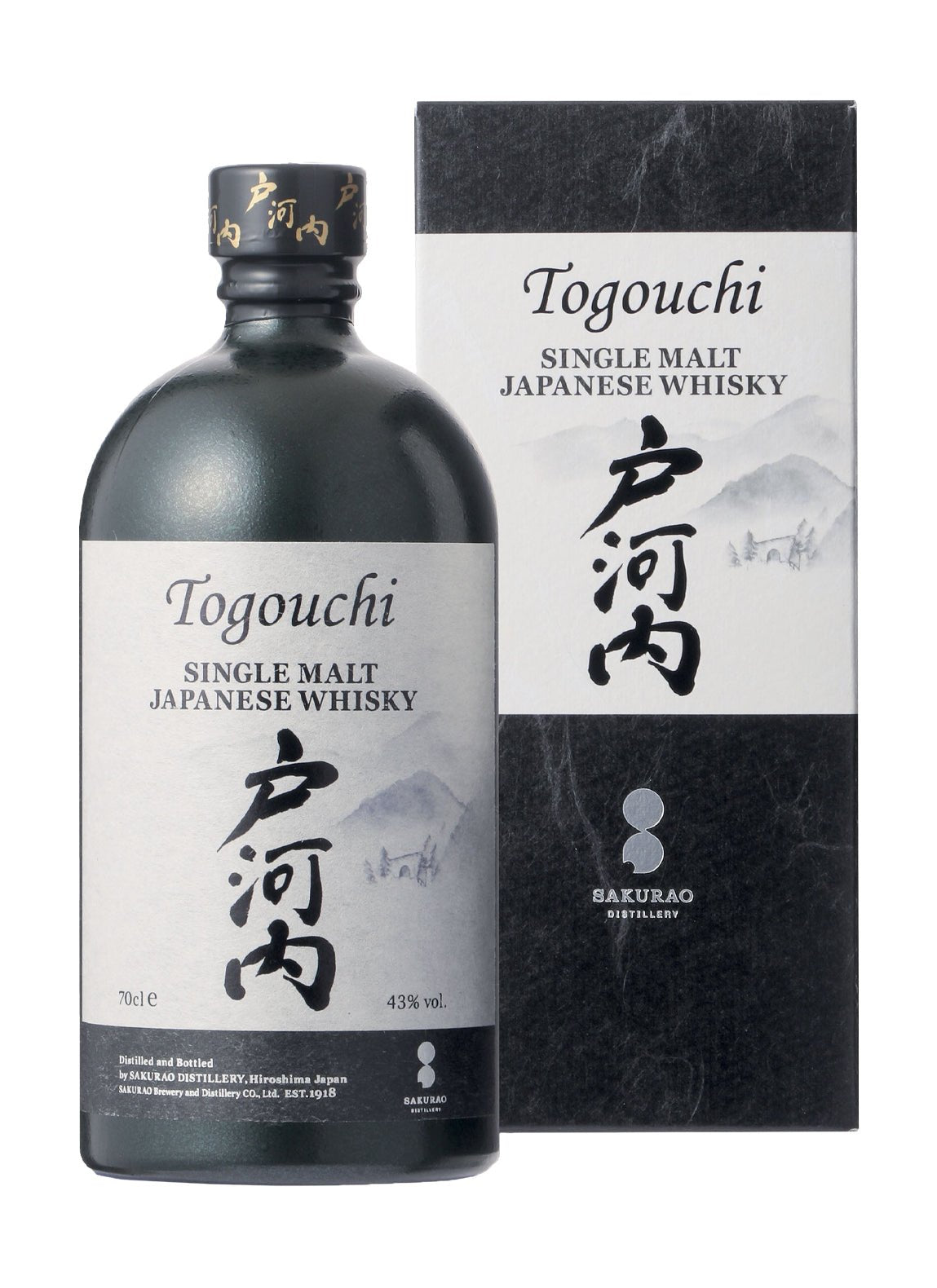 Togouchi Single Malt Japanese Whisky 43% 700ml | Whiskey | Shop online at Spirits of France