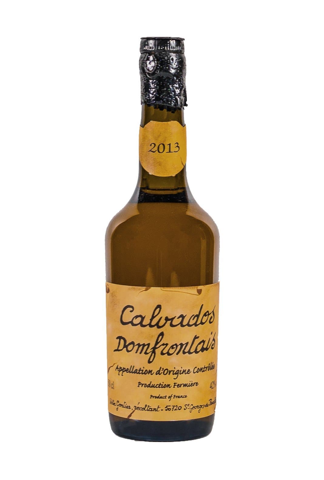 Victor Gontier Calvados Domfrontais 2013 40% 500ml | Brandy | Shop online at Spirits of France